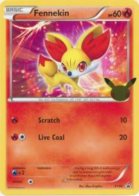 pokemon jumbo pokemon cards fennekin xy02 25th anniversary oversized promo