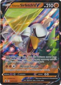 pokemon jumbo pokemon cards galarian sirfetch d v swsh043 oversized promo