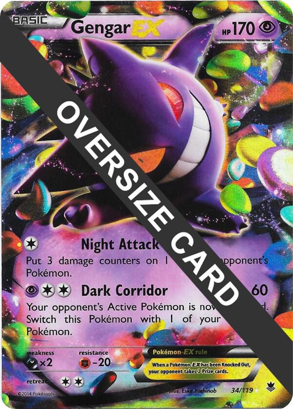 Gengar EX - 34/119 - Jumbo Card