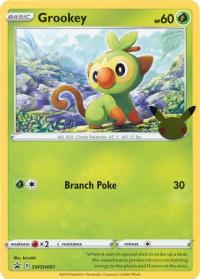 pokemon jumbo pokemon cards grookey swsh001 25th anniversary oversized