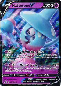 pokemon jumbo pokemon cards hatterene v swsh055 oversize promo