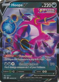 pokemon jumbo pokemon cards hoopa v swsh176 oversized promo