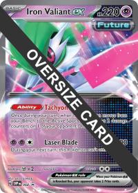 pokemon jumbo pokemon cards iron valiant ex 068 jumbo card