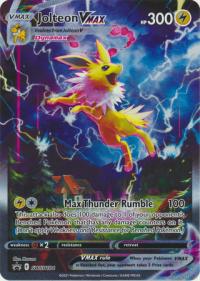 pokemon jumbo pokemon cards jolteon vmax swsh184 oversized promo