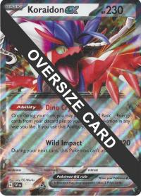 pokemon jumbo pokemon cards koraidon ex jumbo card