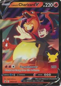 pokemon jumbo pokemon cards lance s charizard v swsh133 oversized promo