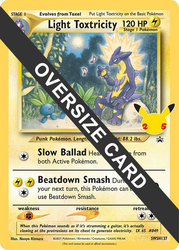 Light Toxtricity - SWSH137 - Jumbo Card