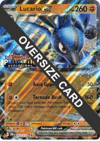 pokemon jumbo pokemon cards lucario ex prismatic evolutions stamp jumbo card