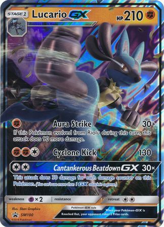 Lucario GX - SM100 - Oversized Promo