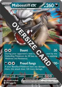 pokemon jumbo pokemon cards mabosstiff ex jumbo card