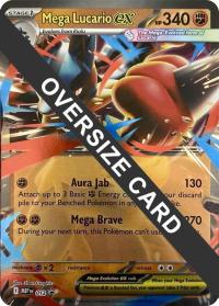 pokemon jumbo pokemon cards mega lucario ex 012 jumbo card