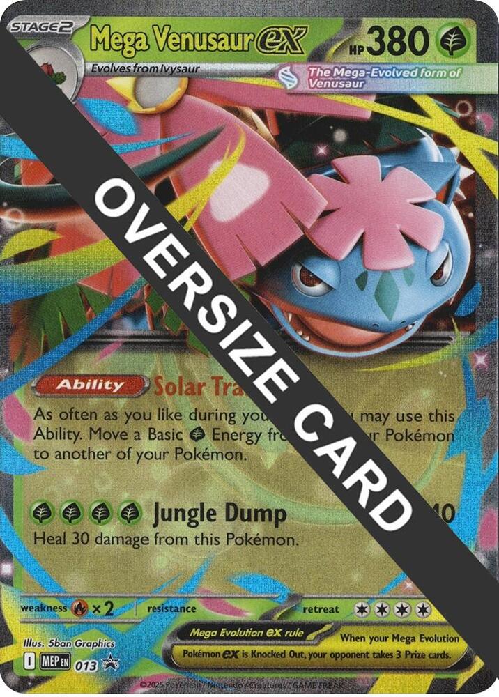 Mega Venusaur ex - 013 - Jumbo Card