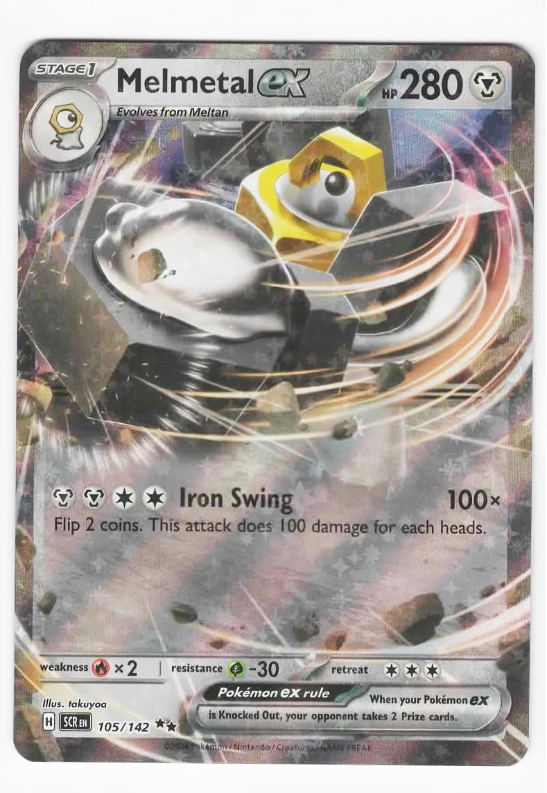 Melmetal ex (Stellar Crown Stamped) - Jumbo Card