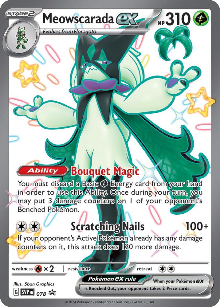 Meowscarada EX - Jumbo Card