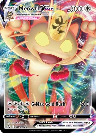 Meowth VMAX - SWSH005 - Oversized Promo