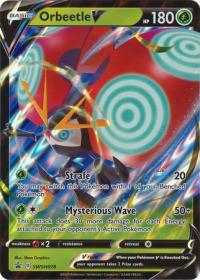 pokemon jumbo pokemon cards orbeetle v swsh078 oversized promo