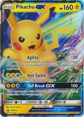 Pikachu GX - SM232 - Oversized Promo