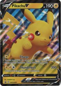 pokemon jumbo pokemon cards pikachu v swsh061 oversized promo