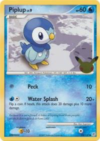 pokemon jumbo pokemon cards piplup 93 130 25th anniversary oversized promo