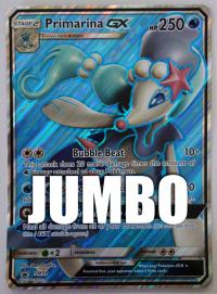 pokemon jumbo pokemon cards primarina gx sm39 oversized