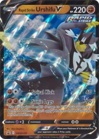 pokemon jumbo pokemon cards rapid strike urshifu v swsh107 oversized promo