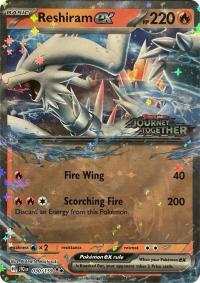 pokemon jumbo pokemon cards reshiram ex journey together stamped jumbo card