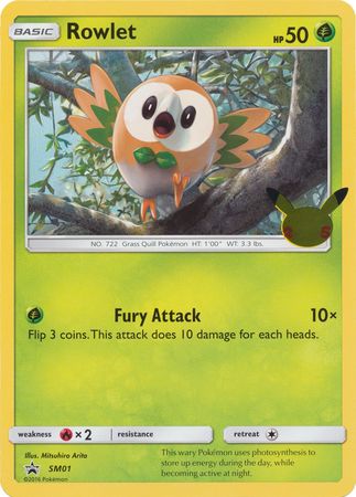 Rowlet - SM01 - 25th Anniversary Oversized Promo