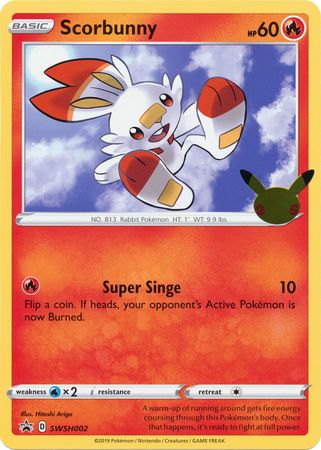 Scorbunny - SWSH002 - 25th Anniversary Oversized Promo