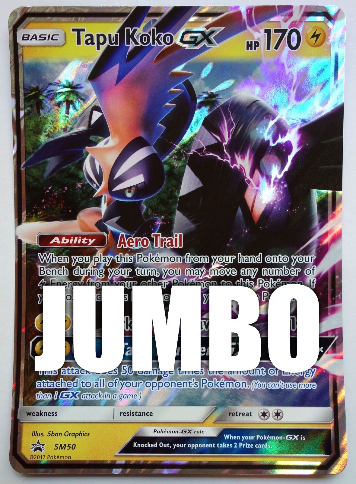 Shiny Tapu Koko GX SM50 (Oversized)