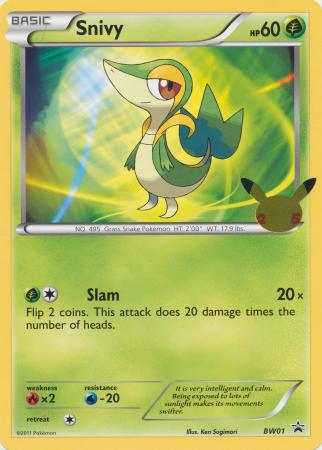 Snivy - BW01 - 25th Anniversary Oversized Promo