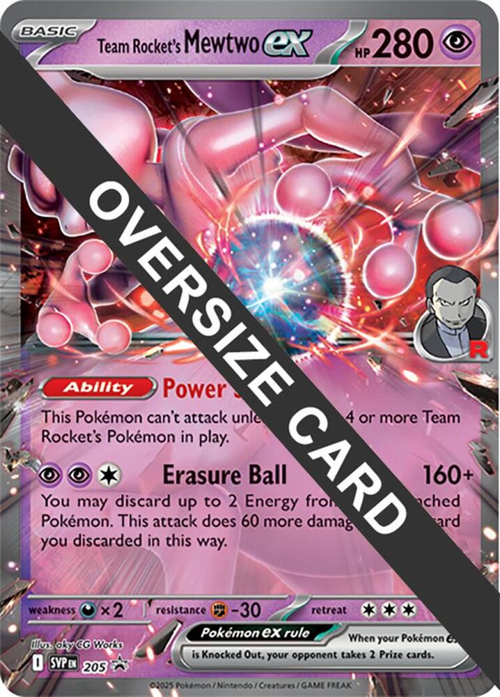 Team Rocket's Mewtwo EX - Jumbo Card