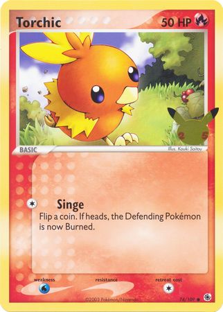 Torchic - 74-109 - 25th Anniversary Oversized Promo