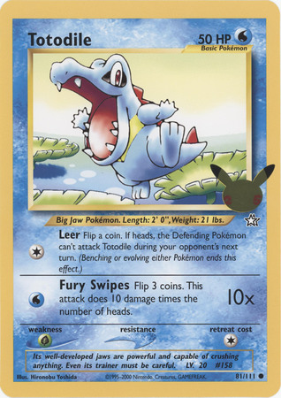 Totodile - 81-111 - 25th Anniversary Oversized Promo