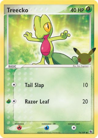 Treecko - 76-109 - 25th Anniversary Oversized Promo