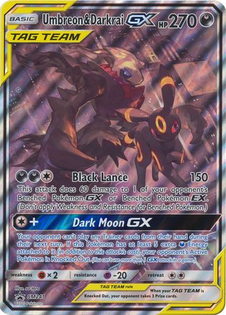 Umbreon & Darkrai GX - SM241 - Oversized Promo