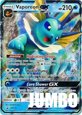 Vaporeon GX SM172 (Oversized)