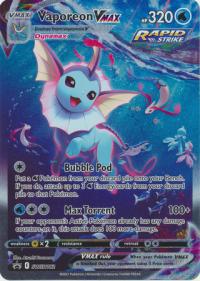 pokemon jumbo pokemon cards vaporeon vmax swsh182 oversized promo