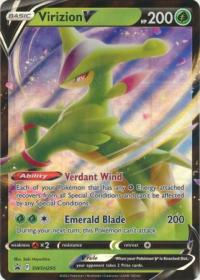 pokemon jumbo pokemon cards virizion v swsh295 oversized promo