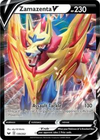 pokemon jumbo pokemon cards zamazenta v 139 202 oversized promo