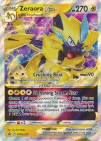 pokemon jumbo pokemon cards zeraora vstar swsh265 oversized promo