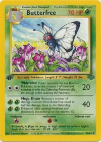 pokemon jungle 1st edition butterfree 33 64 1st edition