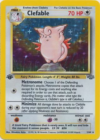 Clefable 1-64 1st edition