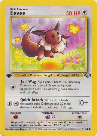 Eevee 51-64  1st edition