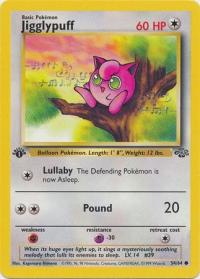 pokemon jungle 1st edition jigglypuff 54 64 1st edition