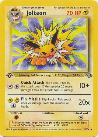 Jolteon 20-64 1st edition