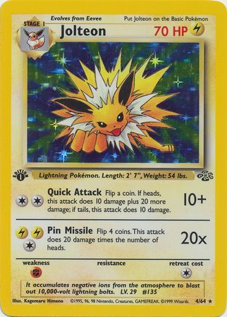 Jolteon 4-64 1st edition