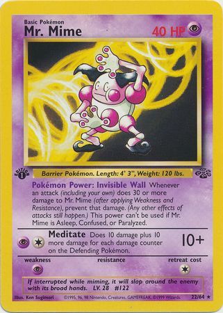Mr. Mime 22-64 1st edition
