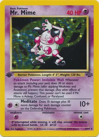 Mr. Mime 6-64 1st edition