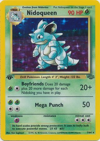 Nidoqueen 7-64 1st edition