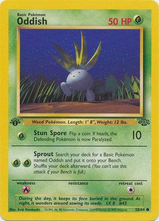 Oddish 58-64 1st edition